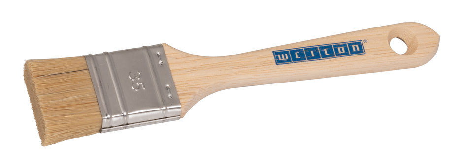 Borstel 35, kort, plat, kunststof-staal Borstel 35, kort, plat, kunststof-staal