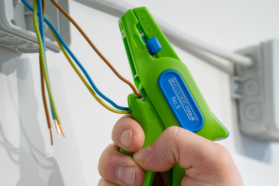 Striptang No.5 Green Line | Automatische triptang voor alle gangbare flexibele en massieve draden (0,2 – 6,0 mm²)