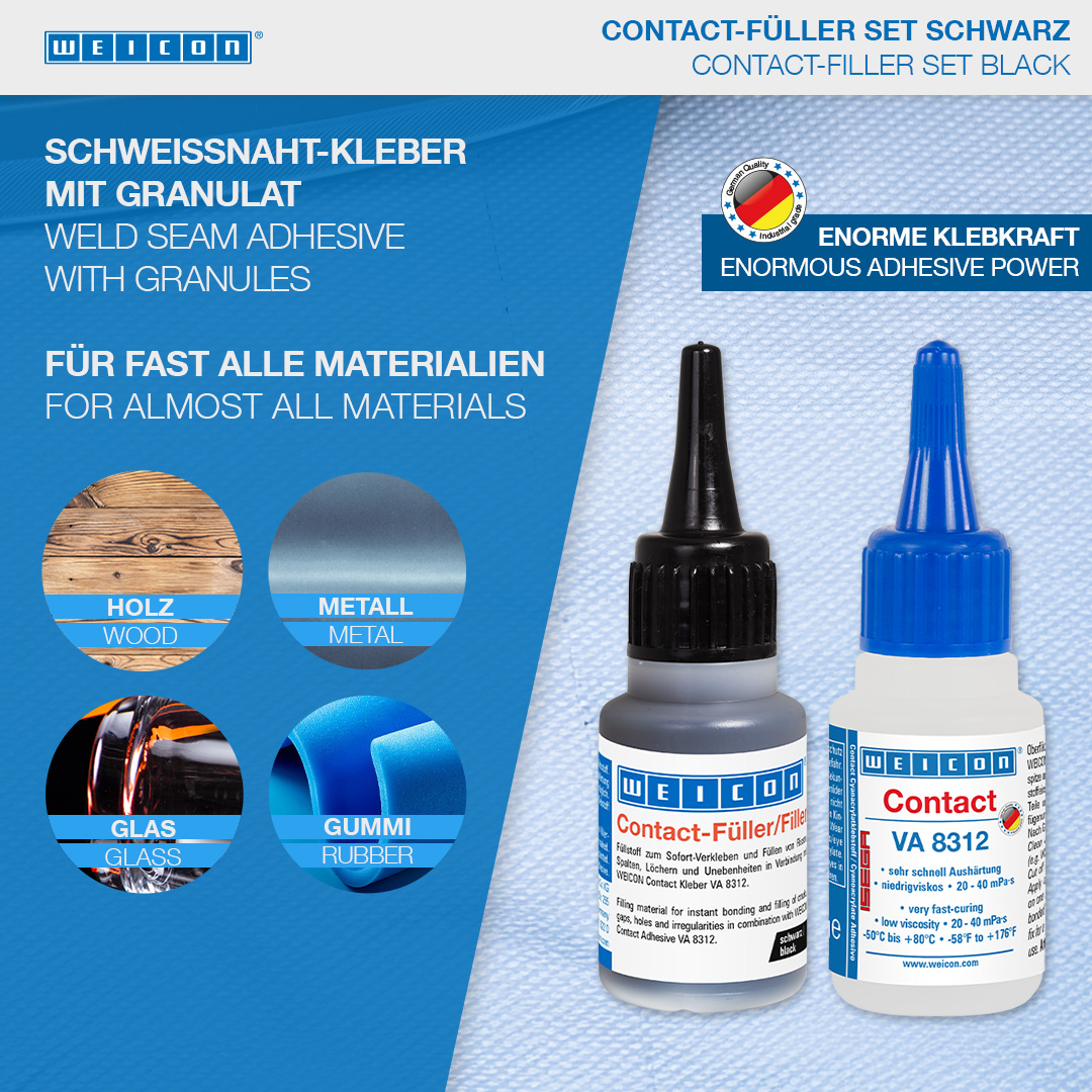 CA-Filler Kit | transparent special filler and cyanoacrylate adhesive Contact VA 8312