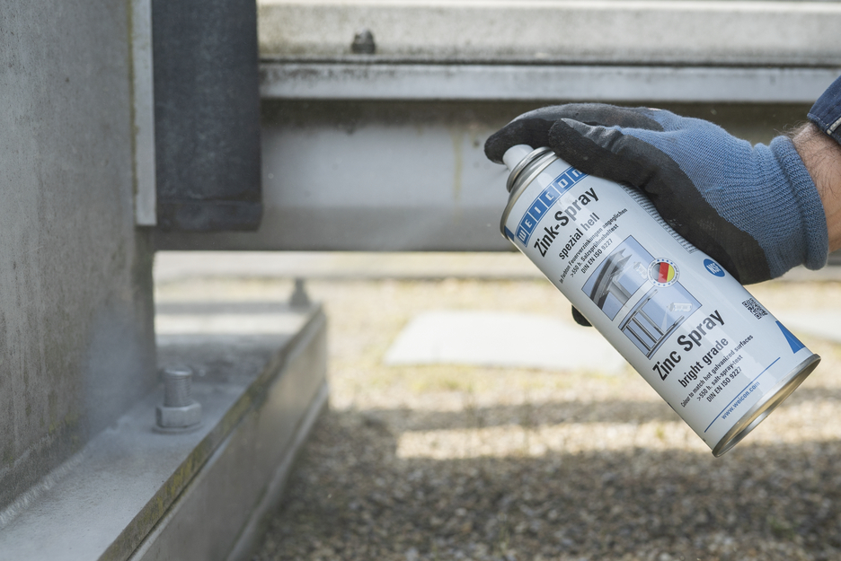 Spray Zinc « spécial clair » | protection cathodique contre la corrosion avec autorisation pour le secteur alimentaire