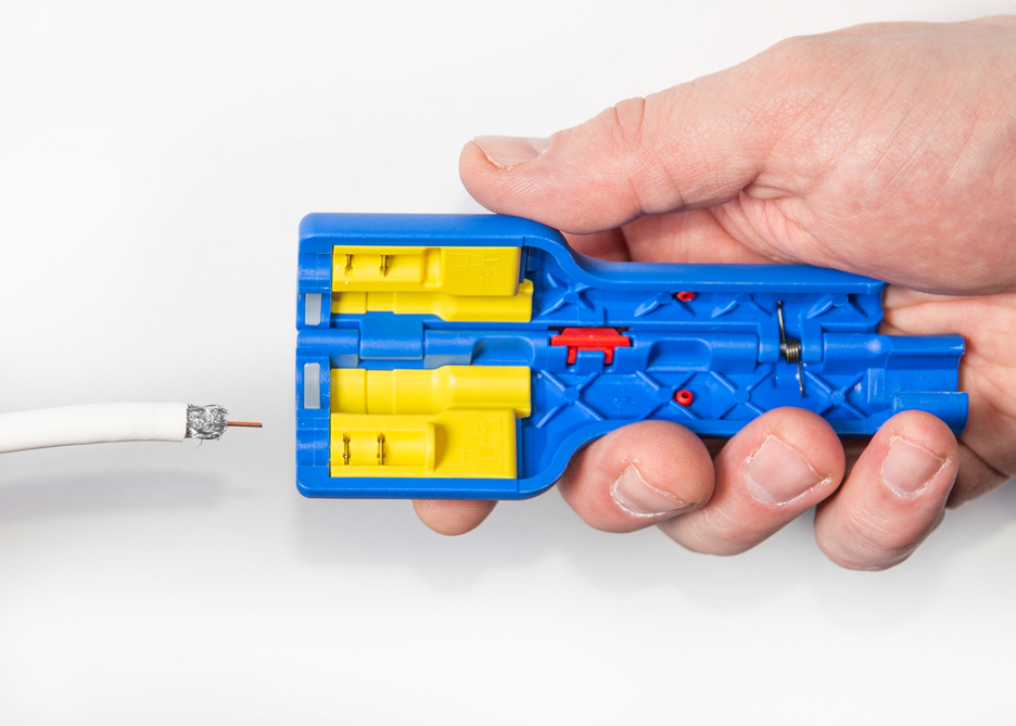Coax-Stripper No 1 F Plus - geschikt voor F-Compressiestekkers