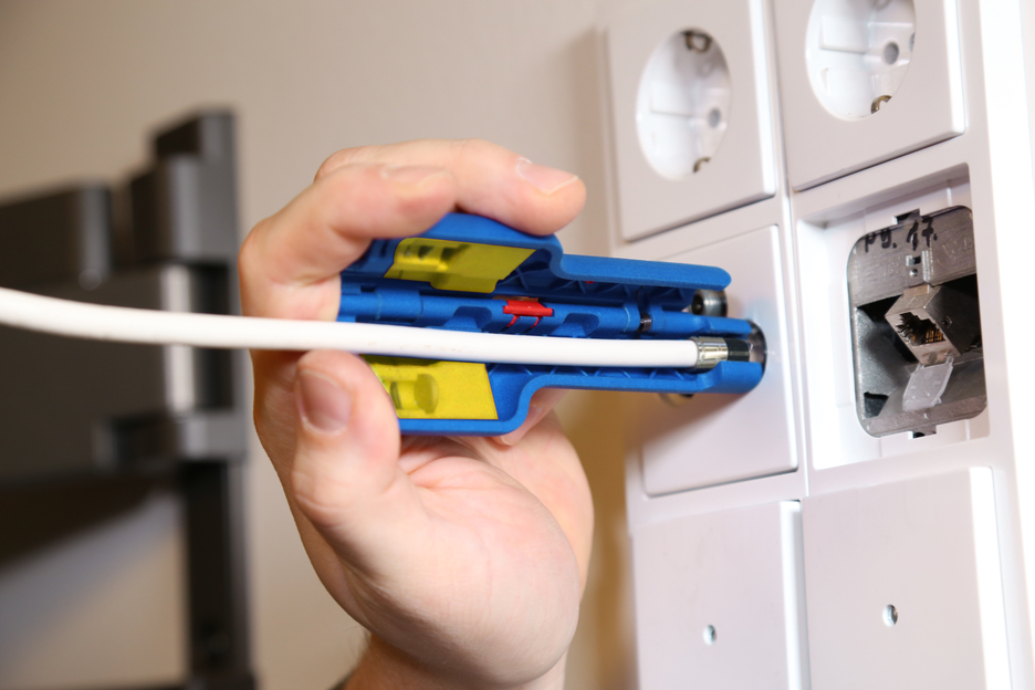 Coax-Stripper No 1 F Plus - geschikt voor F-Compressiestekkers