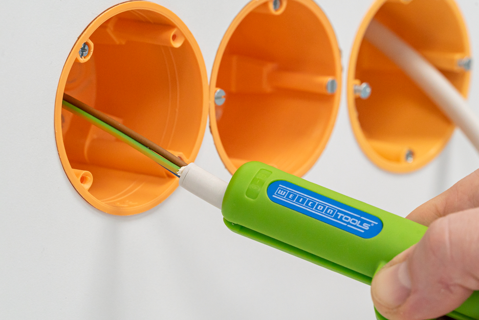 Ronde kabelstripper No. 13 Green Line  | Duurzame afstriptang I Voor het afstrippen van alle standaard ronde kabels I Werkbereik 6,0 - 13,0 mm Ø