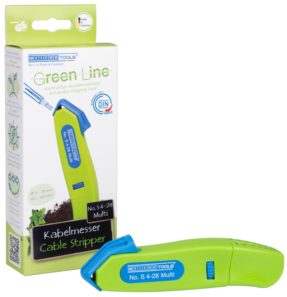 Kabelmesje No. S 4-28 Multi Green Line