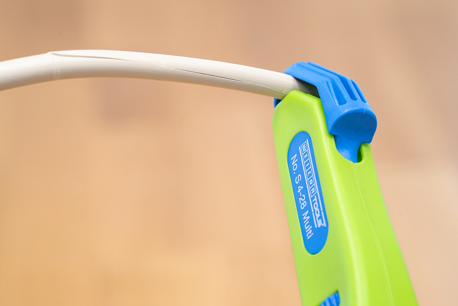 Kabelmesje No. S 4-28 Multi Green Line  | Duurzaam afbijtgereedschap | met geïntegreerde afbijtfunctie van 0,5 - 6,0 mm² | werkbereik 4 - 28 mm Ø