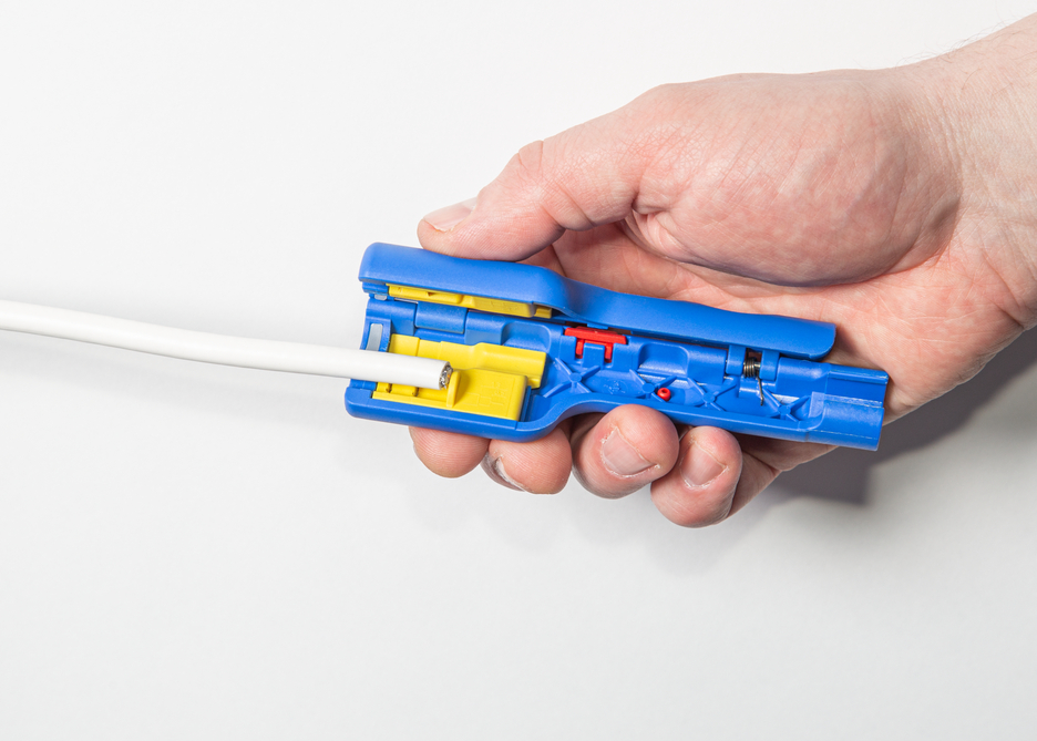 Coax-Stripper No 1 F Plus - geschikt voor F-Compressiestekkers