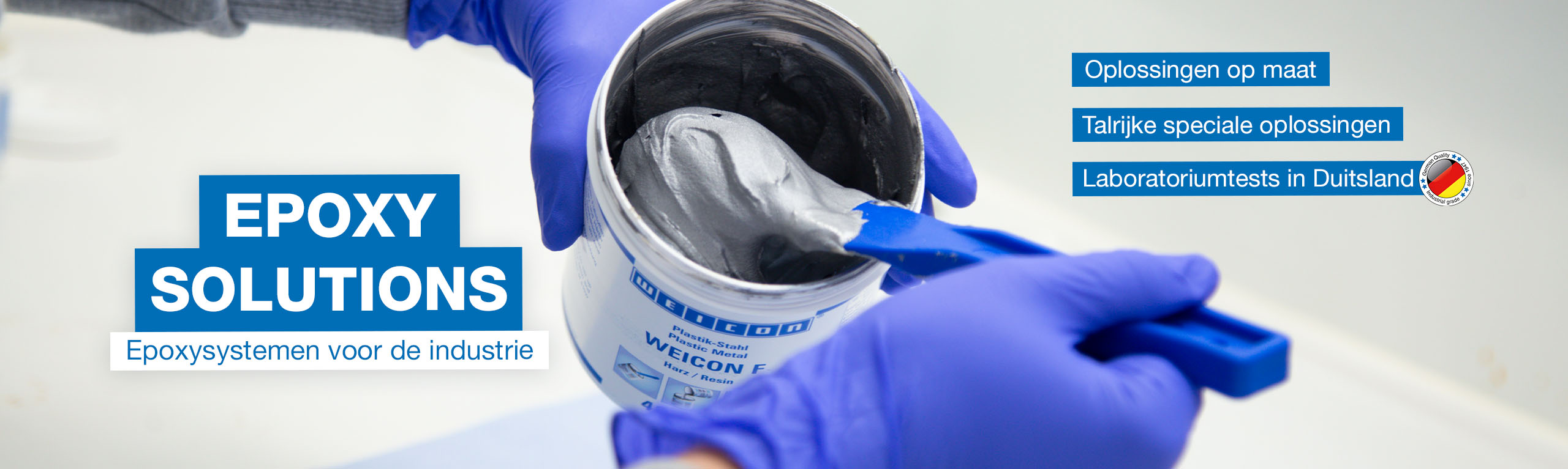 Epoxy Solutions, Epoxysystemen voor industrie, Oplossingen op maat, Talrijke speciale oplossingen, laboratoriumtests in duitsland