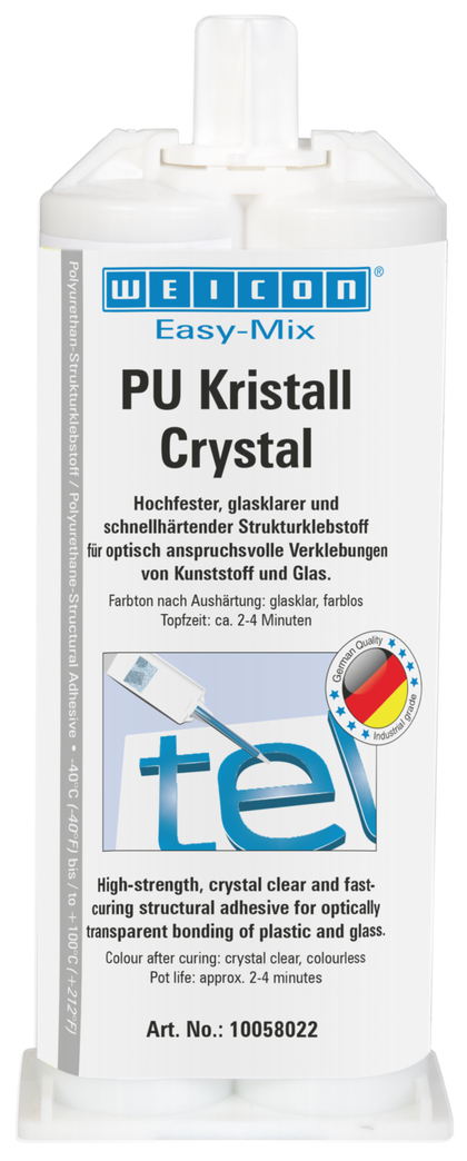 Easy-Mix PU Cristal | Adhésif à base de polyuréthane, transparent