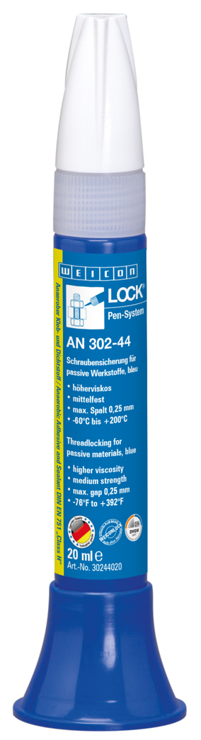 WEICONLOCK® AN 302-44 Frein filet | pour matériaux passifs, de résistance moyenne