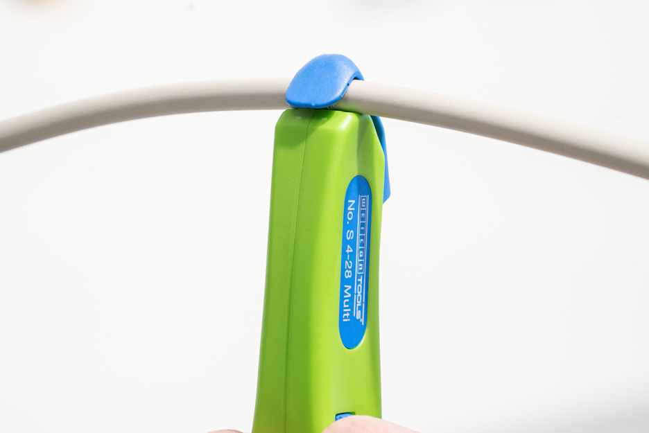 Kabelmesje No. S 4-28 Multi Green Line  | Duurzaam afbijtgereedschap | met geïntegreerde afbijtfunctie van 0,5 - 6,0 mm² | werkbereik 4 - 28 mm Ø