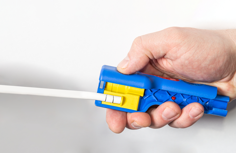 Coax-Stripper No 1 F Plus - geschikt voor F-Compressiestekkers