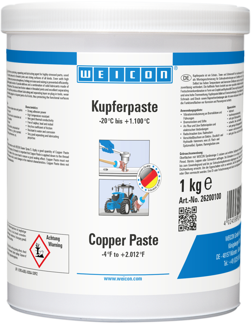 Koperpasta | Smeer- en losmiddelpasta op basis van koper