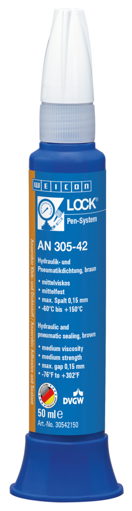 WEICONLOCK® AN 305-42 Joint Hydraulique et Pneumatique | résistance moyenne, avec homologation DVGW