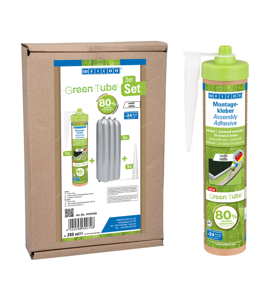 WEICON Green Tube montagelijm | Sterke universele lijm voor binnen en buiten