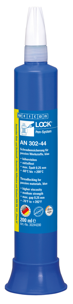 WEICONLOCK® AN 302-44 Frein filet | pour matériaux passifs, de résistance moyenne