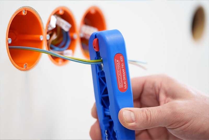 electrical outlet, wiring, wire stripper, wall box, hand tool