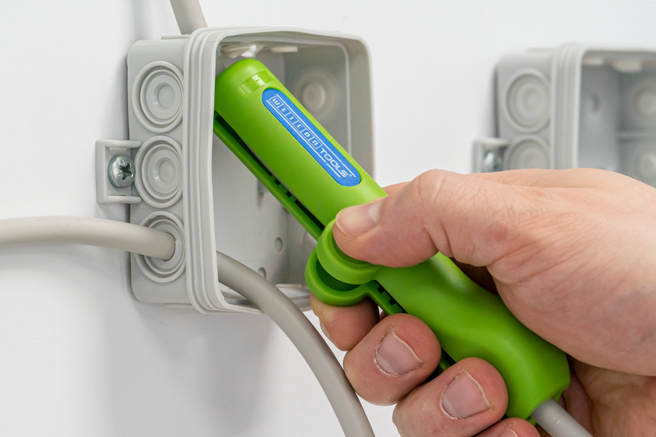 Ronde kabelstripper No. 13 Green Line  | Duurzame afstriptang I Voor het afstrippen van alle standaard ronde kabels I Werkbereik 6,0 - 13,0 mm Ø