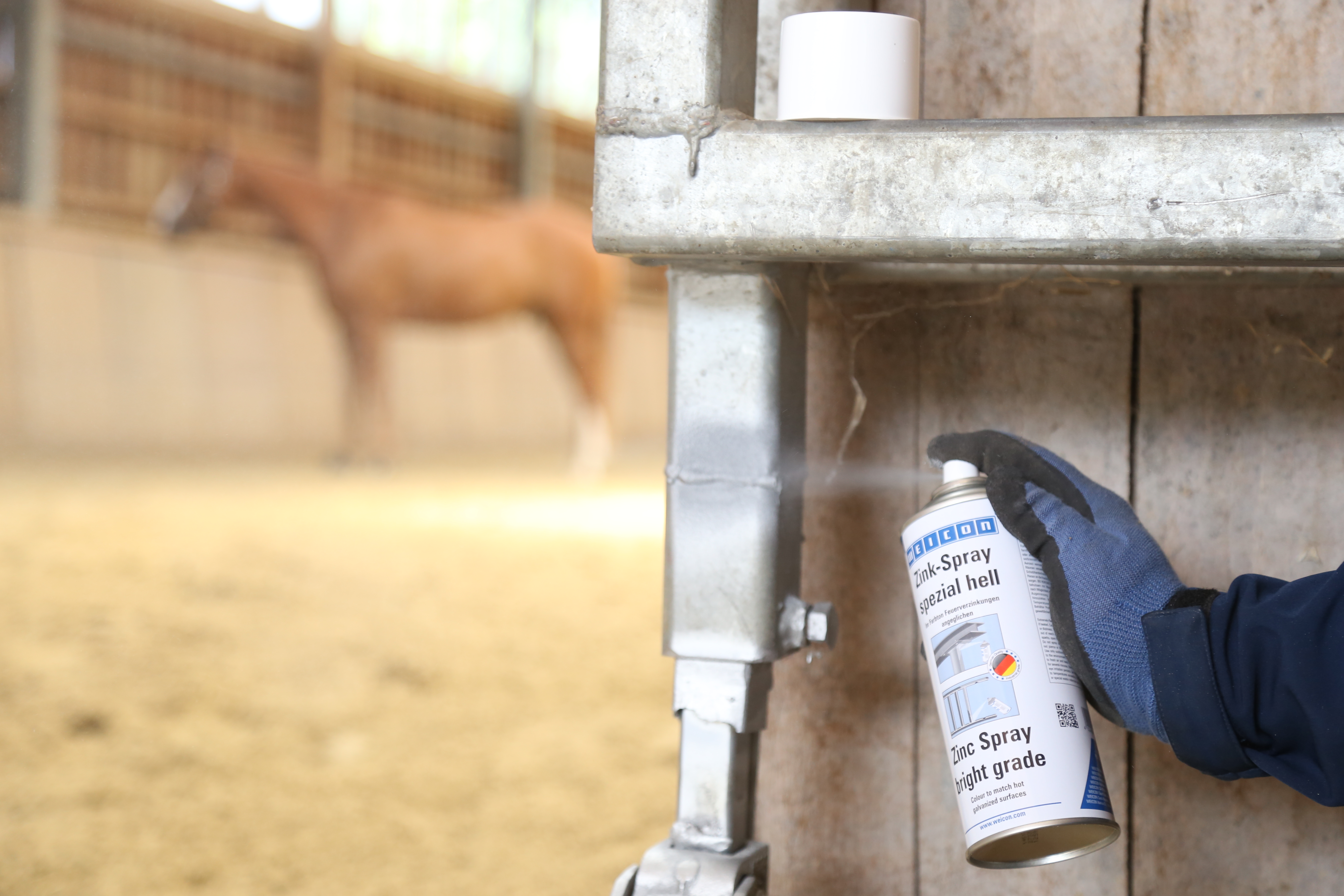 Spray Zinc « spécial clair » | protection cathodique contre la corrosion avec autorisation pour le secteur alimentaire