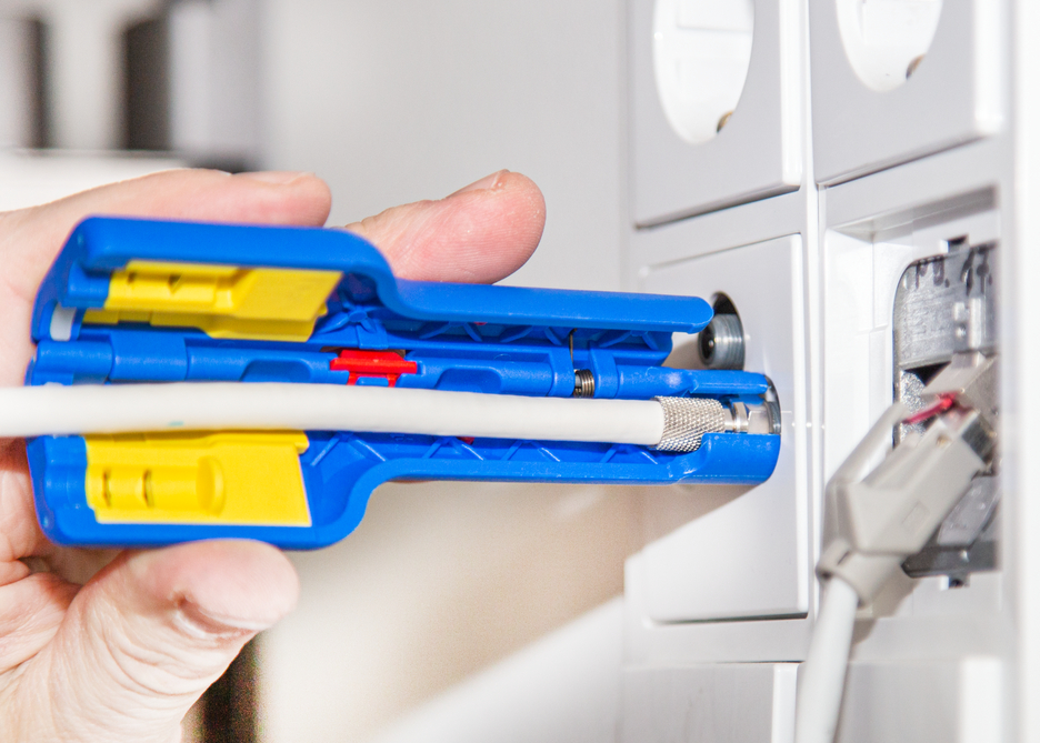 Coax-Stripper No 1 F Plus - geschikt voor F-Compressiestekkers