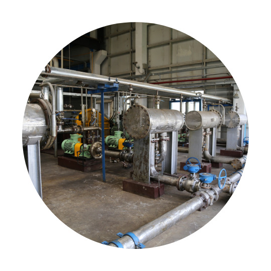 Centrale électrique vue de l'intérieur