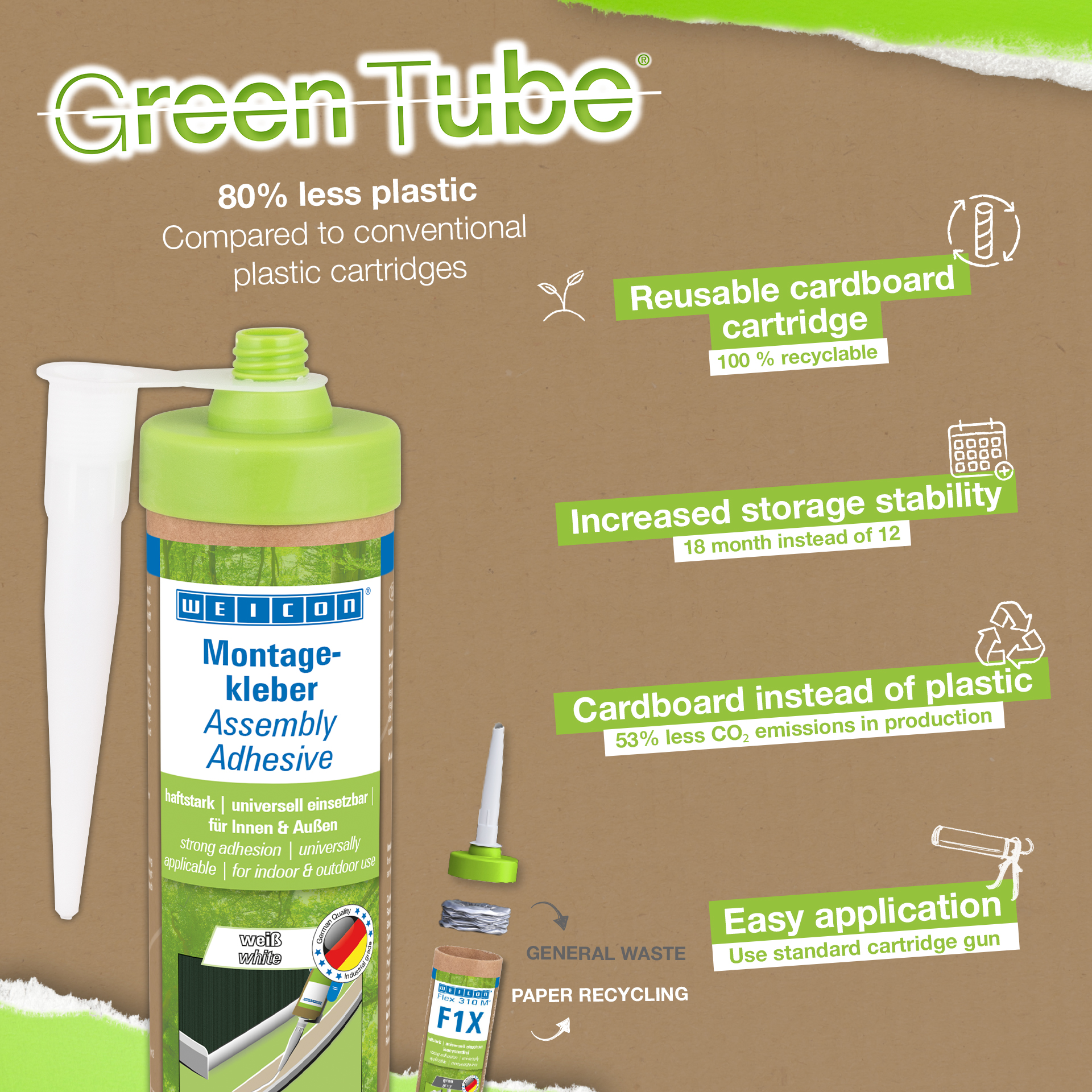 WEICON Green Tube montagelijm