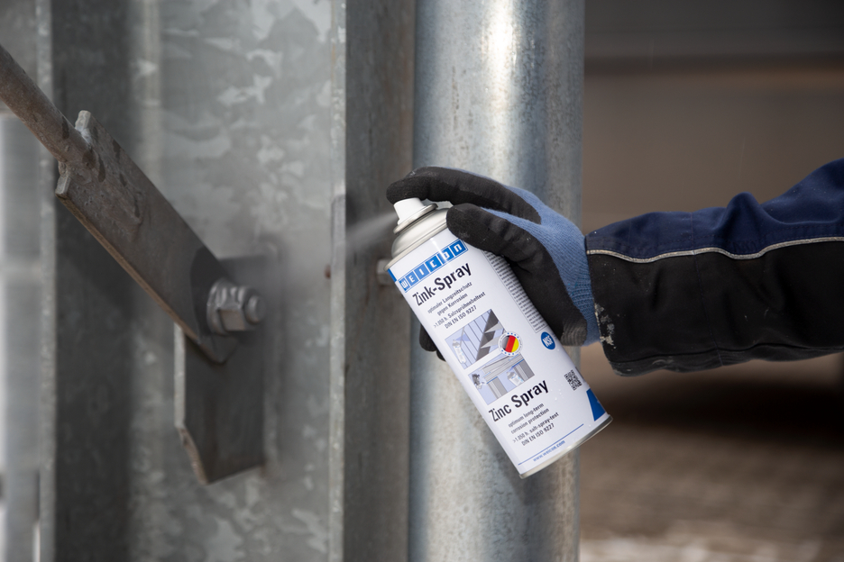 Spray Zinc | protection cathodique contre la corrosion avec autorisation pour le secteur alimentaire