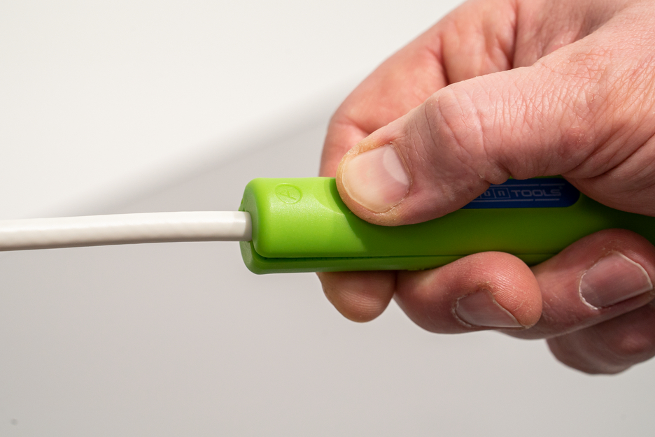 Coax-stripper nr. 2 groene lijn